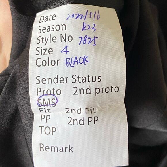 NWT Staud Sample Mini Brown Black Dress Strapless Size 4 - Picture 11 of 13